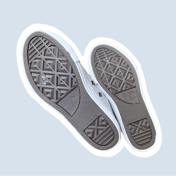 CONVERSE grey leather chuck taylor all star ox junior - Picture 8 of 9